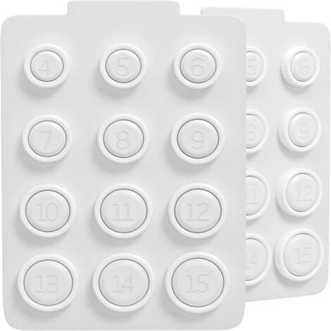 Kit de mesure de taille de bague (convient aux circonférences de doigt de 4 à 15) 2 pièces