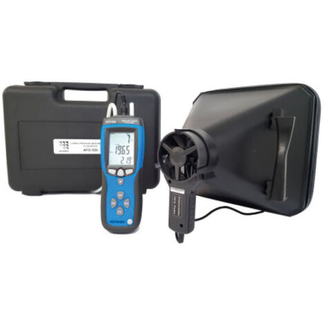 Kit de mesure vitesse d'air et débit appareil + cône de mesure NATHER 998295