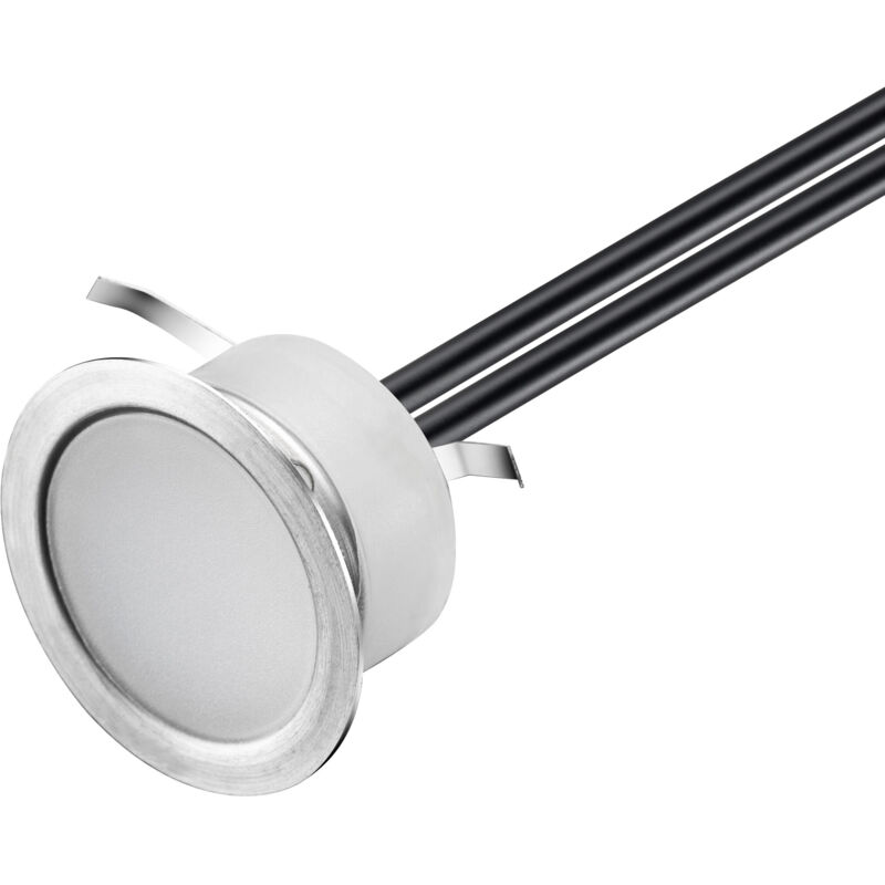 Leclubled - Kit de Mini led Spots 1W Outdoor DC12V de diámetro 30mm impermeable IP67 Blanc Froid (6000K) - 31 puntos led