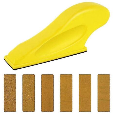 Kit de mini ponceuse, outils de ponçage pour petits projets, poignée de ponçage pour petits détails et espaces étroits.
