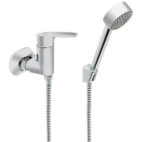 Kit de mitigeur de douche Heinrichschulte Alpha 350, chromé, avec douchette manuelle