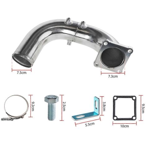 Kit de modification de tuyau d'échappement et kit de tuyau d'admission pour voiture bleue