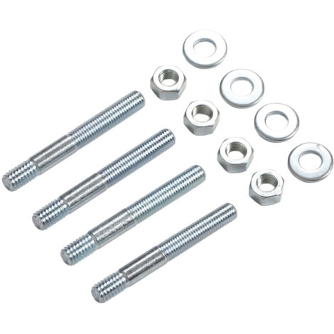Kit de montage carburateur 2‑1/2 po avec entretoises et goujons métalliques pour collecteur d'admission filetage 5/16 po