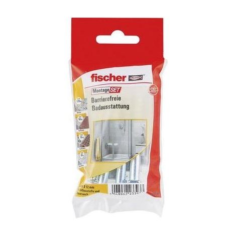 KIT DE MONTAGE ÉQUIPEMENT DE SALLE DE BAIN POUR PERSONNES À MOBILITÉ RÉDUITE FISCHER 534595
