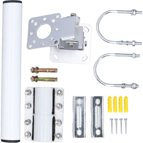 Kit de montage pour antenne TV Starlink V2 rectangulaire, support mural court en acier inoxydable.