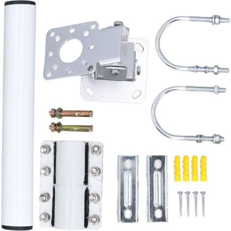 Kit de montage pour antenne TV Starlink V2 rectangulaire, support mural court en acier inoxydable.