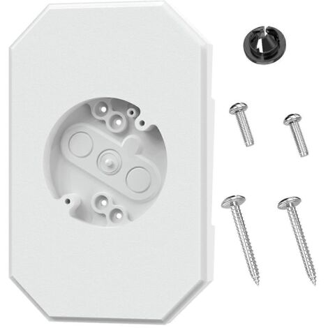 Kit de montage pour bardage, bloc de montage pour éclairage extérieur 8141DBL, blanc