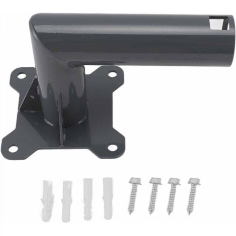 Kit de montage pour support de poteau d'antenne parabolique Internet par satellite robuste en alliage d'aluminium Starlink pour mur de toit de type court