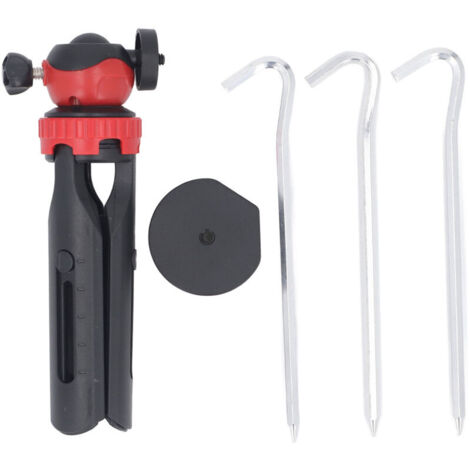 Kit de Montage sur Trépied avec Adaptateur - Base en Alliage d'Aluminium, Hauteur Réglable (Noir)