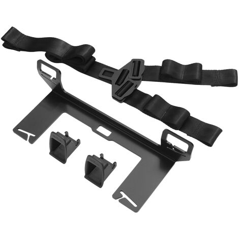 OWSOO Kit de montage universel d'ancrage de retenue de siège d'enfant de voiture, remplacement pour support d'interface de loquet ISOFIX, Noir, 1