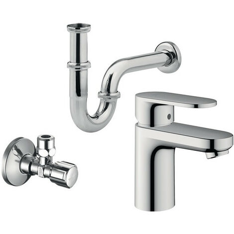 Kit de montaje 70 Hansgrohe WTM Barniz 70 Válvula de ángulo Schell Siphon tubo confort
