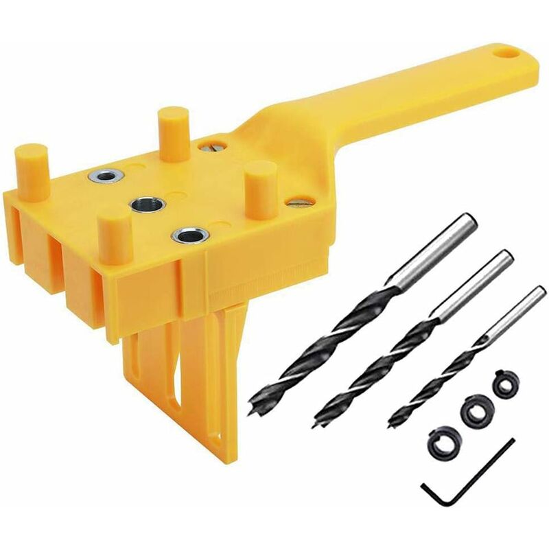 

Kit de montaje de pernos de carpintería 6/8 / 10mm guía de taladro sierra de espiga para carpintería herramienta de perforación portátil