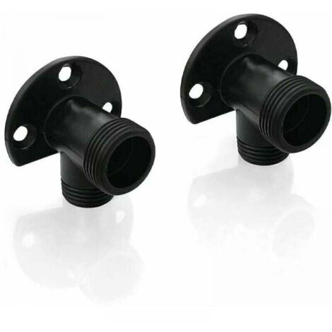 Kit de montaje en superficie de conversión de rosca macho NPT 1/2 a rosca macho G 3/4, 2 piezas, negro mate, para conectar mangueras a grifos expuestos, mezclador termostático