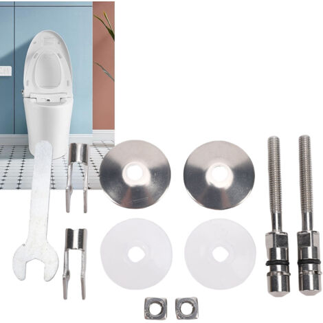 [Kit de montaje para asiento de inodoro] Tornillería de montaje universal de acero inoxidable 304, M6 71,5 mm – 10 piezas, incluye llave