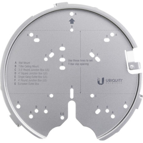 Kit de Montaje Ubiquiti U-PRO-MP compatible para Puntos de Acceso Ubiquiti según especificaciones