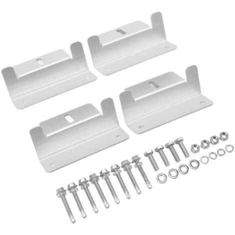 Kit de montaje Z de panel solar de techo plano de 4 piezas para yate RV