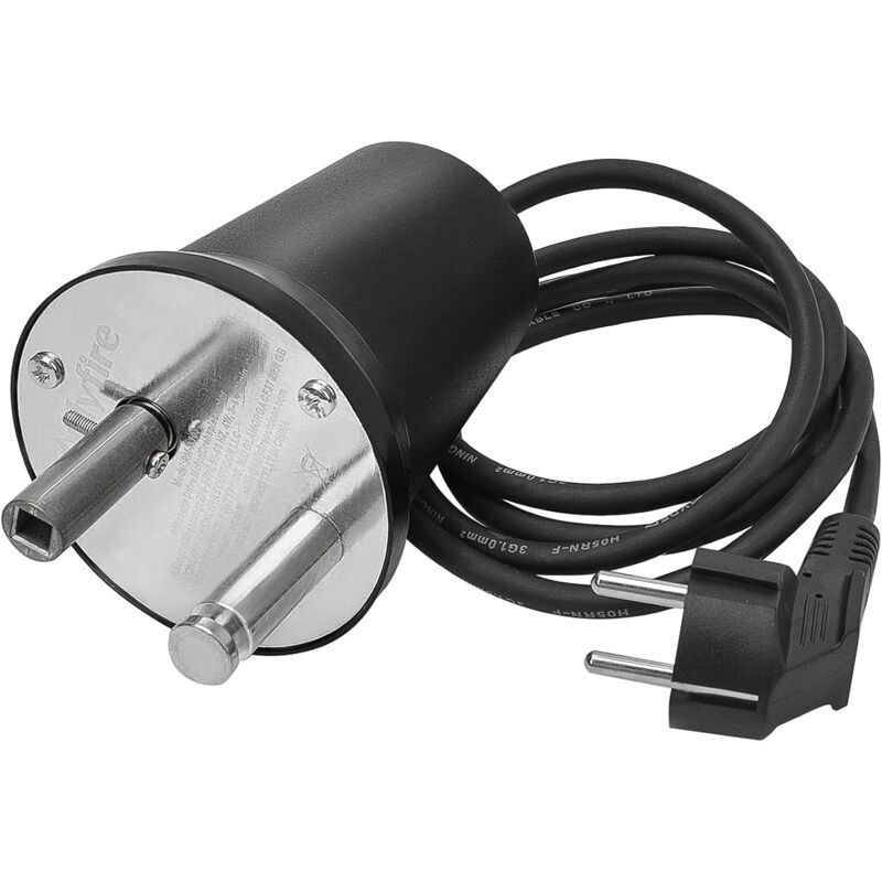 XVX - Kit de Moto-Support Aluminium pour Barbecue - Moteur Electrique à Broches Tournants, Compatible avec Camping, Charge Nominale 0-24 kg, Prise eu