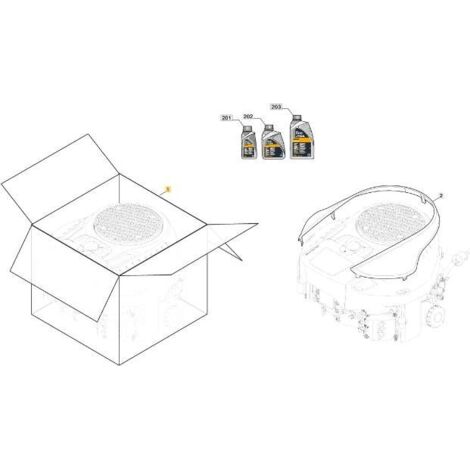 KIT DE MOTOR - ST TRE586VA ORIGINAL STIGA - 118551536/0