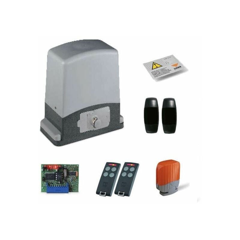 Kit de motorisation 230V, slevo 600 pour portail coulissant max 600Kg, téléco, cellules, lampe .. Cardin