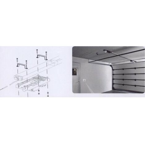 Kit de motorisation de garage – Montage au plafond ou au mur – Fixation sur rail de roulement – Pour moteurs DUO Sommer
