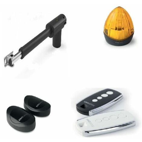 Kit de motorisation LINEARK400230 portail battant, 3m 300Kg, téléco+ cligno+ photocellule. - KG - - LINEARK400230.