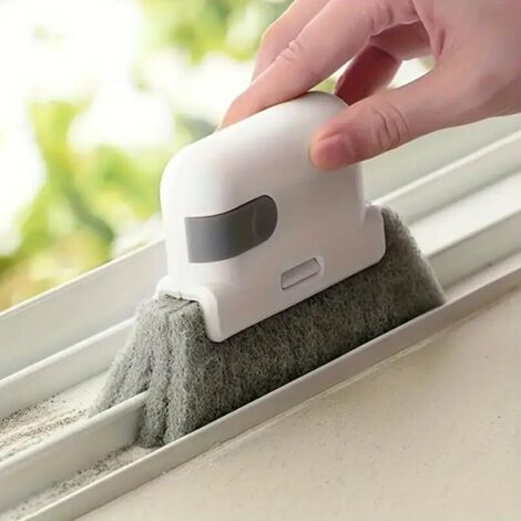 Kit de nettoyage 2 en 1 pour fenêtres et gouttières, 2 pièces, couleur grise, Propre et efficace