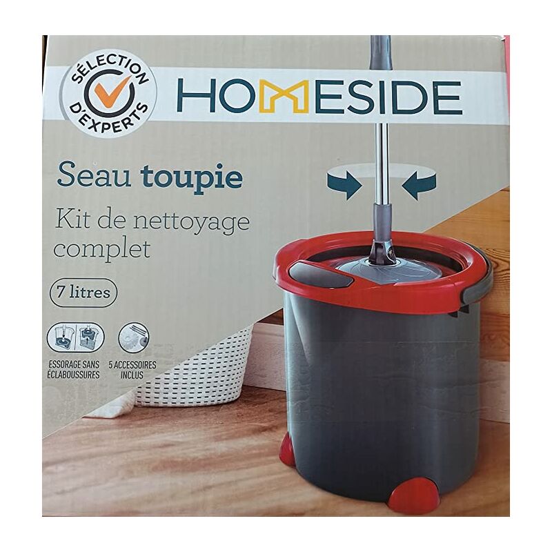 Kit de nettoyage complet : seau toupie