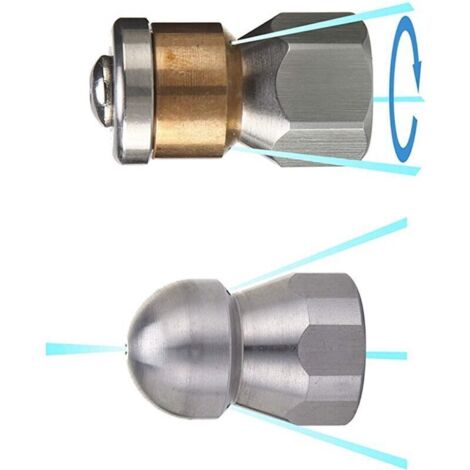 Kit de nettoyage de canalisations - Tuyau d'égout pour nettoyeurs haute pression Kärcher K2, K3, K4, K5, K6, K7 et Lavor - 5M - Tuyau d'égout Kit de nettoyage