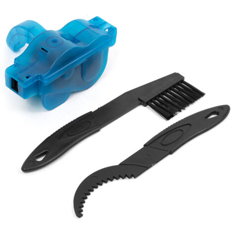 Kit de nettoyage de chaîne de vélo, outils de nettoyage de chaîne de vélo, nettoyeur de chaîne pour VTT, nettoyeur de chaîne avec brosse