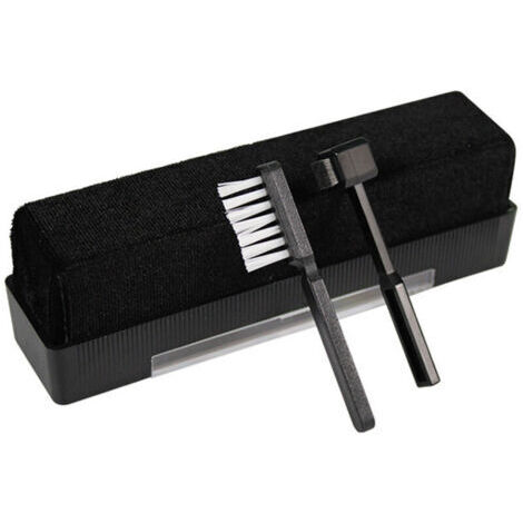 Kit de nettoyage de disques vinyles, brosse de nettoyage antistatique en velours pour disques vinyles, brosse de stylet pour platine vinyle et nettoyage de CD/VCD/DVD