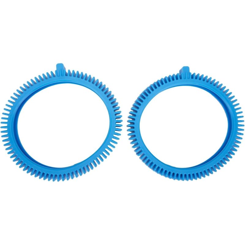 Lntyq - Kit de nettoyage de pneus de piscine avec grosse bosse, kit de pneus avant et arrière en caoutchouc à ventouse pour piscine bleu