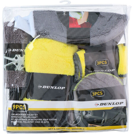 Kit de nettoyage de voiture 9 pièces Dunlop 99715