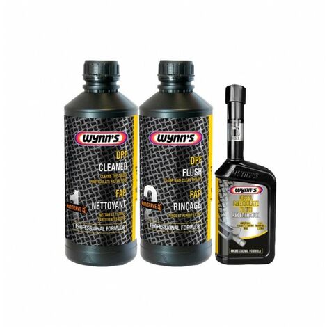Kit de nettoyage fap pour filtre à particules diesel – Nettoyant, rinçage et traitement – Utilisation avec machine MultiSERVE – Wynns