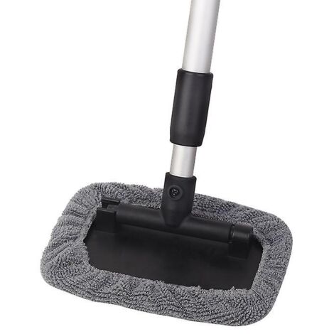Kit de nettoyage intérieur de pare-brise pour voiture avec poignée télescopique