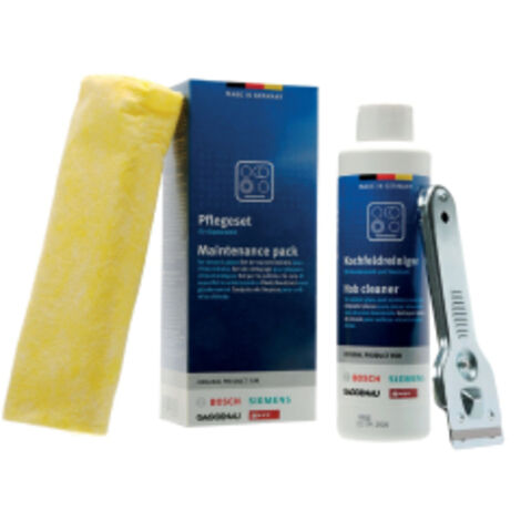 Kit de Nettoyage Kit d'entretien Table de Cuisson vitroceramique 3 pieces 311502 BSH