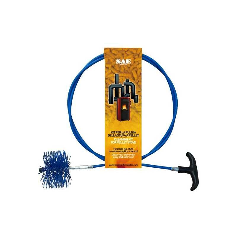 Brosse pour Pellet Nylon Tubes Rond mm 80 Kit