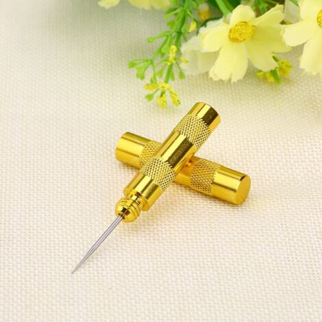 Kit de Nettoyage pour Aérographe avec Brosse et Aiguille de Rechange en Inox
