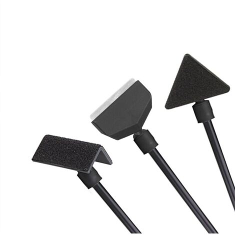 Kit de nettoyage pour aquarium – Kit d'outils de nettoyage 3 en 1 avec tige amovible de 35,6 cm, ensemble d'outils de nettoyage d'aquarium, grattoir à algues avec lame de rechange, brosse plate