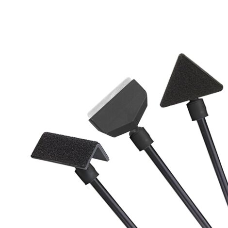 Kit de nettoyage pour aquarium – Kit d'outils de nettoyage 3 en 1 avec tige amovible de 35,6 cm, ensemble d'outils de nettoyage d'aquarium, grattoir à algues avec lame de rechange, brosse plate