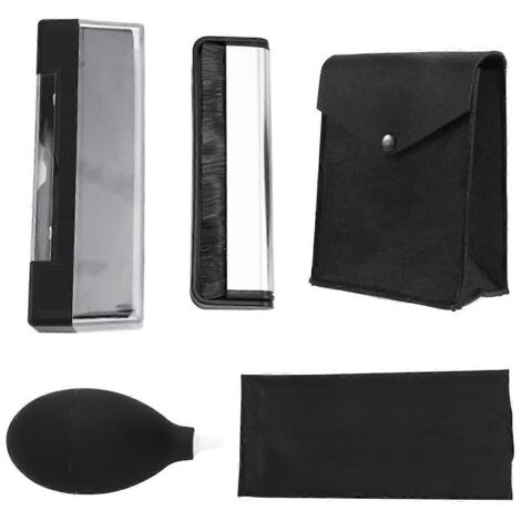 Kit de nettoyage pour disques vinyles - Ensemble de brosses antistatiques