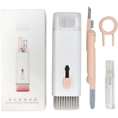 Kit de nettoyage pour écouteurs 7 en 1 compatibles Bluetooth : brosse de nettoyage pour embouts.