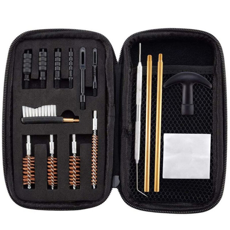 Kit de Nettoyage pour Équipement de Tir avec Étui, Tiges et Brosses - Idée Cadeau Homme Femme