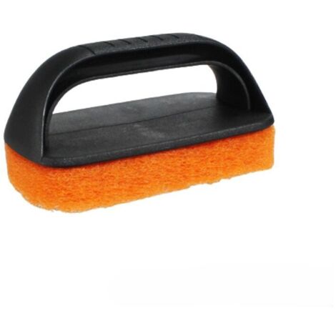 Kit de nettoyage pour plaque de cuisson 2 pièces, kit de nettoyage pour gril à surface plane, tampons à récurer anti-rayures pour cuisine - 2 tampons à récurer et 2 poignées