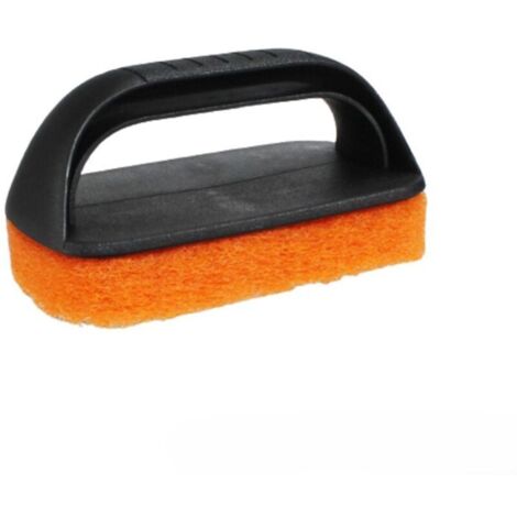 Kit de nettoyage pour plaque de cuisson 2 pièces, kit de nettoyage pour gril à surface plane, tampons à récurer anti-rayures pour cuisine - 2 tampons à récurer et 2 poignées