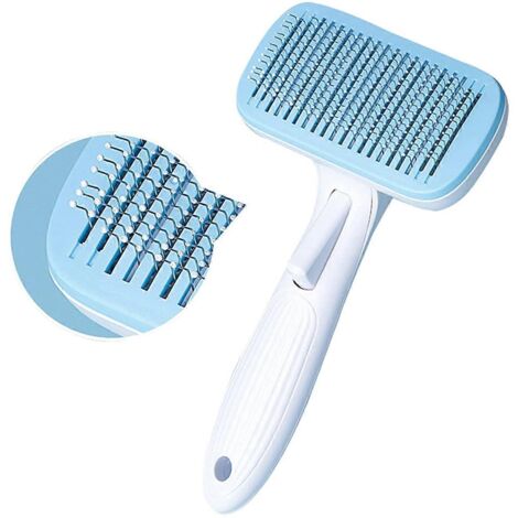 Kit de nettoyage pour poils d'animaux - Peigne et rouleau anti-poils d'animaux réutilisables (Bleu C)
