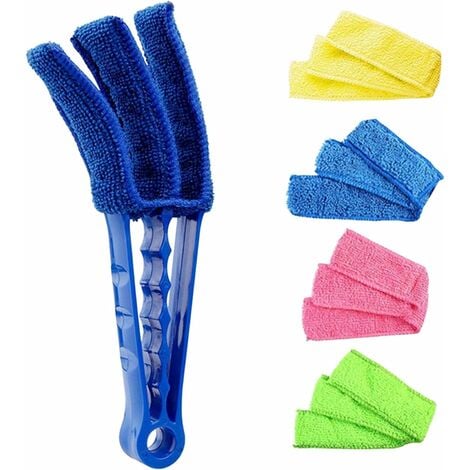 Heilmetz brosse de nettoyage brosse microfibre lavable à la main, plumeau  pour stores, climatisation, radiateurs