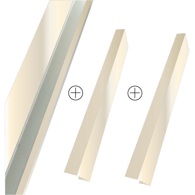 Kit de nez de cloison en alu 15/10ème pour encadrement de porte - 78mm - RAL1015 Aluhome