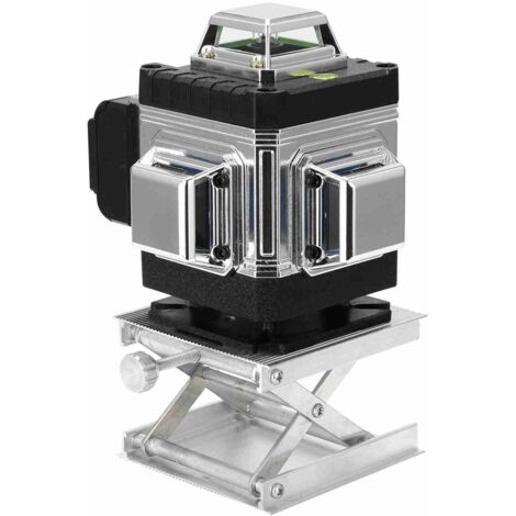 Kit de niveau laser multifonctionnel à 16 lignes, autonivellement à 3°, niveau laser avec accessoires multiples, compatible avec une application.