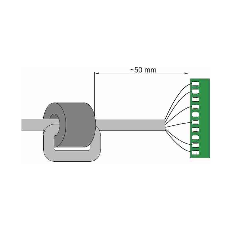 Kit de paire de ferrites KEMC2 Ditec entrematic KEMC2 pour porte automatique