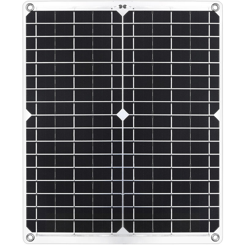 

Kit de panel solar de 26W 18V con puerto USB Sistema de carga de energia solar fuera de la red Modulo monocristalino, Sin mando a distancia